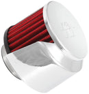 K&N 62-1514 REUSABLE VENT BREATHER AIR FILTER C/V 1-1/2"FL 3"OD 2-1/2H W-D/S
