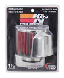 K&N 62-1514 REUSABLE VENT BREATHER AIR FILTER C/V 1-1/2"FL 3"OD 2-1/2H W-D/S