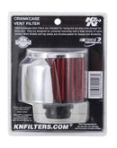 K&N 62-1516 REUSABLE VENT BREATHER AIR FILTER C/V PUSH IN 3"OD 2-1/2"H W-D/S