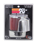 K&N 62-1516 REUSABLE VENT BREATHER AIR FILTER C/V PUSH IN 3"OD 2-1/2"H W-D/S