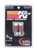 K&N 62-2480 REUSABLE VENT AIR FILTER .5512" FLG 1-3/8" OD 1-1/8" H