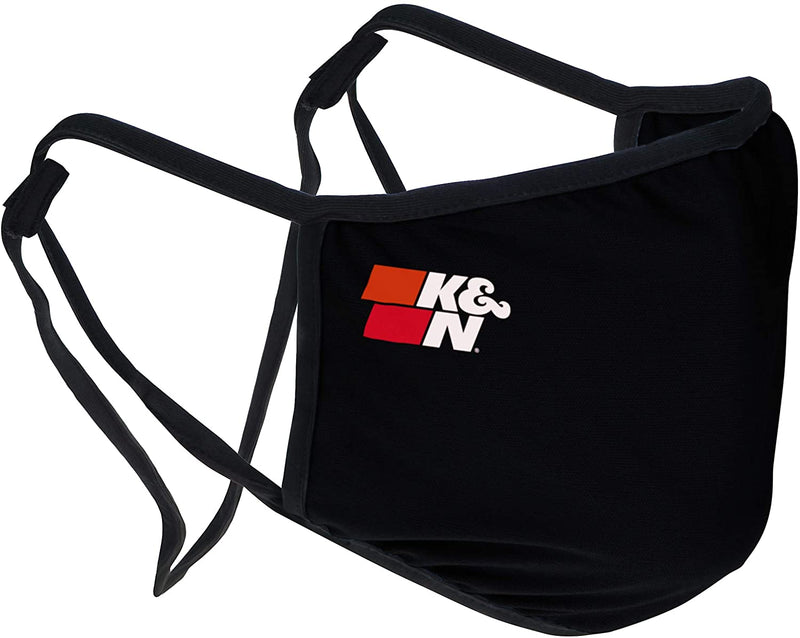 K&N 88-0500BK ONE LAYER FACE MASK BLACK PACK OF TWO