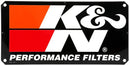 K&N 89-11837-2 SIGN EMBOSSED METAL 20 X 9 INCHES