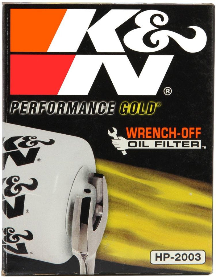 K&N HP-2003 PREMIUM WRENCH OFF OIL FILTER EACH EQUIVALENT Z30 Z80 HEIG