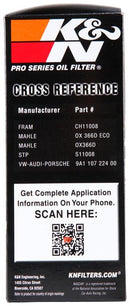 K&N PS-7036 OIL FILTER PRO SERIES VARIOUS PORSCHE BOXSTER CAYMAN MODELS
