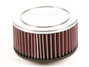K&N RA-046V Universal Chrome Air Filter 2-1/16O/S Flg 6Od 3H NLA