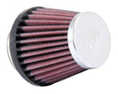 K&N RC-1070 Universal Chrome Air Filter 1-11/16 Flg 3 B 2 T 2-3/4 H