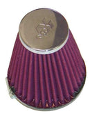 K&N RC-1920 Universal Chrome Air Filter 2-1/8"Flg 3-1/2"B 2"T 4"H