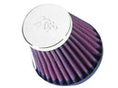 K&N RC-2580 Universal Chrome Air Filter 2"Flg 3-1/8"B 2"T 3"H