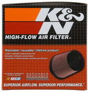 K&N RC-9360 UNIVERSAL REUSABLE CHROME AIR FILTER 64MM Id 118MM B OD 89MM T OD