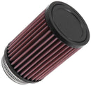 K&N RD-0710 UNIVERSAL REUSABLE RUBBER AIR FILTER 2-1/2 FLG 3-1/2 OD 5 H