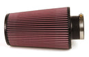 K&N RE-0810 UNIVERSAL REUSABLE RUBBER AIR FILTER 3 FLG 6 OD-B 4-5/8 OD-T 9 L