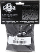 K&N RF-1015DK SUITS KNRF1015 AIR FILTER BLACK WRAP