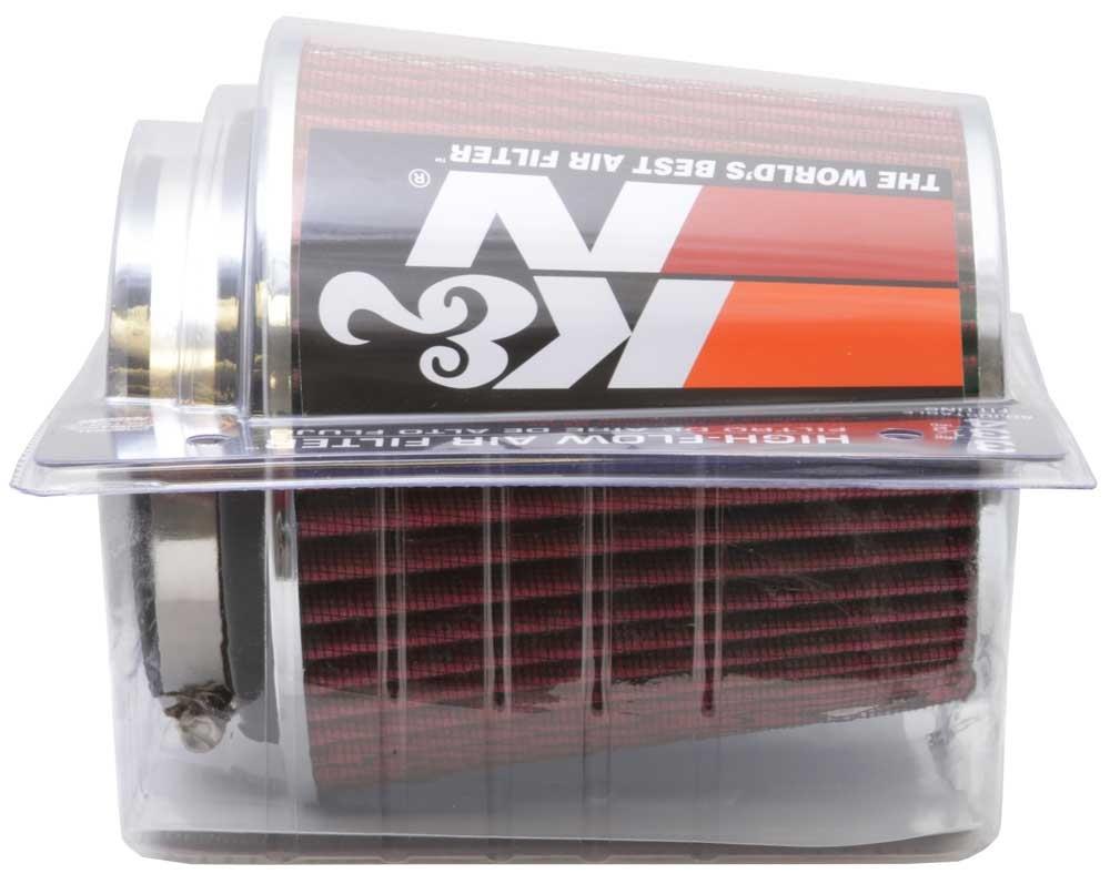Filtro Rendimiento Motor Vehiculo Universal Filtro De Aire K&N Universal Redondo - 70mm Brida, 102mm Diámetro, 127mm Altura (RU-1460) Ru-1460 70mm Brida