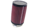 K&N RU-1470 Universal Clamp-On Air Filter 2-3/4"10 DEG FLG, 4"OD, 6"H