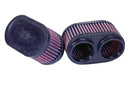 K&N RU-2922 Universal Rubber Filter (2) 2-3/8"Dual Flg Gsxr Oval
