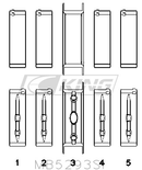 KING MB5293SI STD MAIN BEARINGS CHEV LS SET