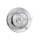MR GASKET 4971 CHROME W/P PULLEY-DBL GRV CHEV SB SHORT WATER PUMP