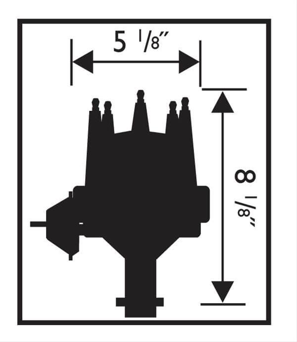 MSD 8360 PRO B READY TO RUN DISTRIBUTOR SUITS CHEV SB BB V8