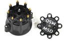 MSD 84333 SMALL DIA DISTRIBUTOR CAP BLK FOR MOST GM BILLET DISTRIB