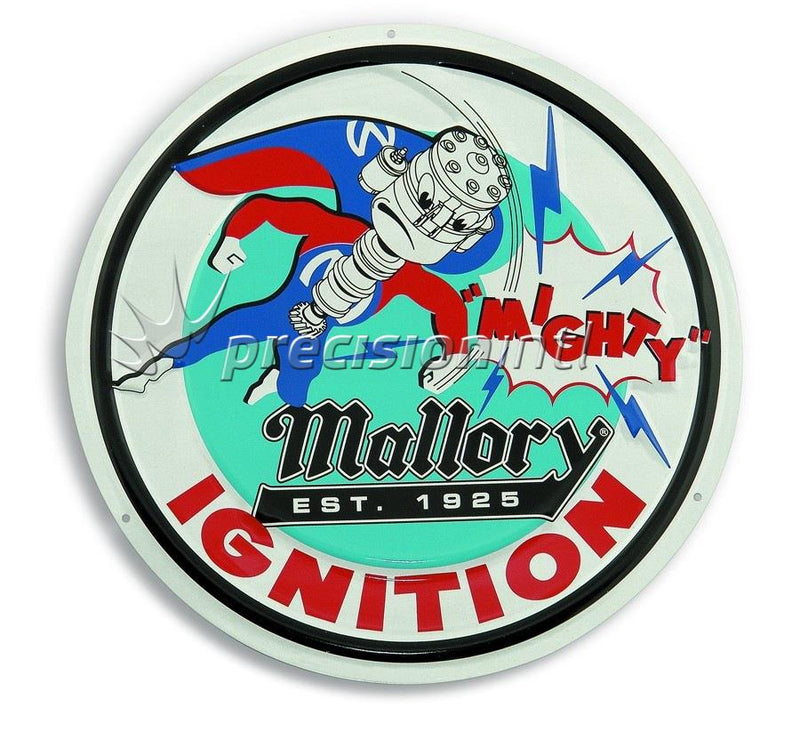 MALLORY IGNITION D10 MALLORY METAL SIGN NOSTALGIC DESIGN