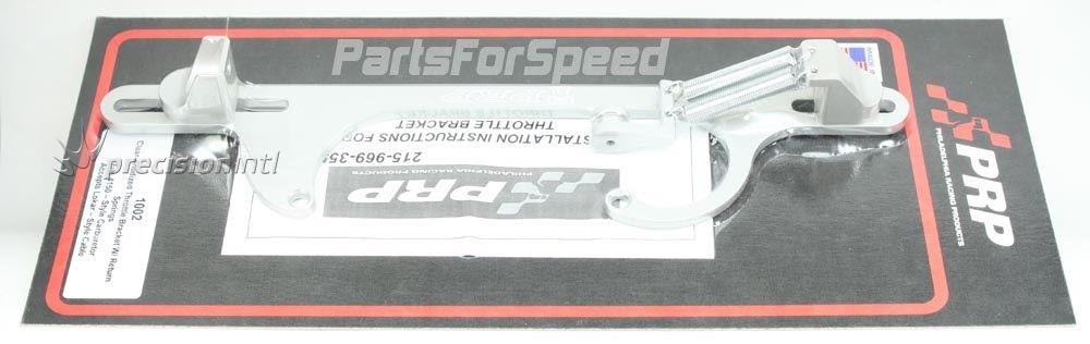 PRP PRP-1002 THROTTLE BRACKET W/SPRING CLR FITS 4150 CARB LOKAR CABLE