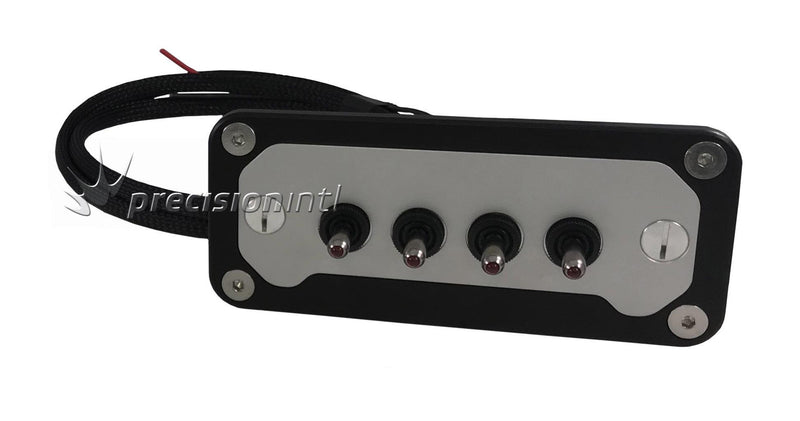 PRP PRP-9100 BILLET 4 SWITCH PANEL DASH MOUNT INC SWITCHES