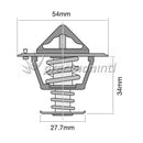 TRIDON TT2065-195 THERMOSTAT BLISTERED HIGH FLOW