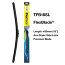 TRIDON TFB18SL WIPER FLEXBLADE SIDE LOCK 450mm 18"