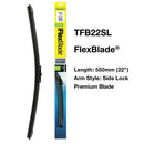 TRIDON TFB22SL WIPER FLEXBLADE SIDE LOCK 550mm 22"