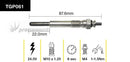 TRIDON TGP061 GLOW PLUG 87.6MM LONG 24V