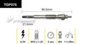 TRIDON TGP076 GLOW PLUG 90MM LONG 6.5V