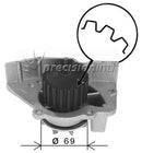 GRAF PA641 WATER PUMP CITROEN PEUGEOT XU10J4R/S XANTIA/XSARA/306/406 2L 16v
